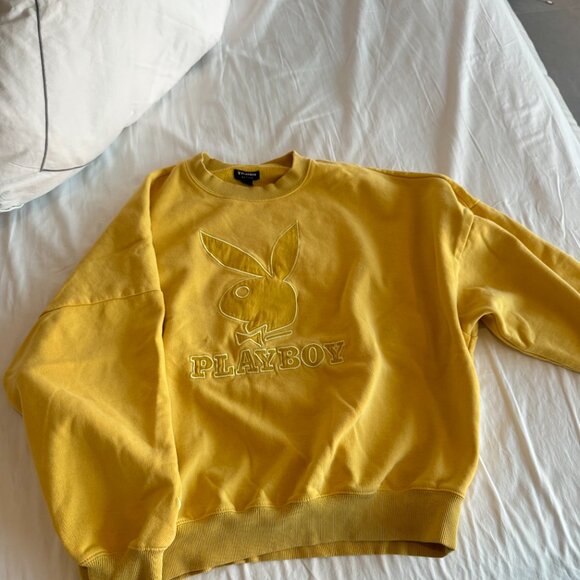 playboy yellow crewneck sweater - Picture 2 of 3